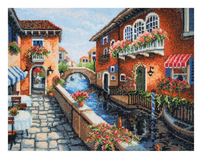 Povitrulya Counted Cross Stitch Kit for Adults 'Venice' - Image 1
